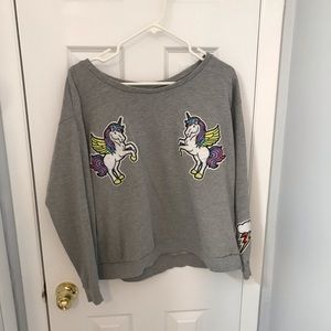 unicorn crew neck